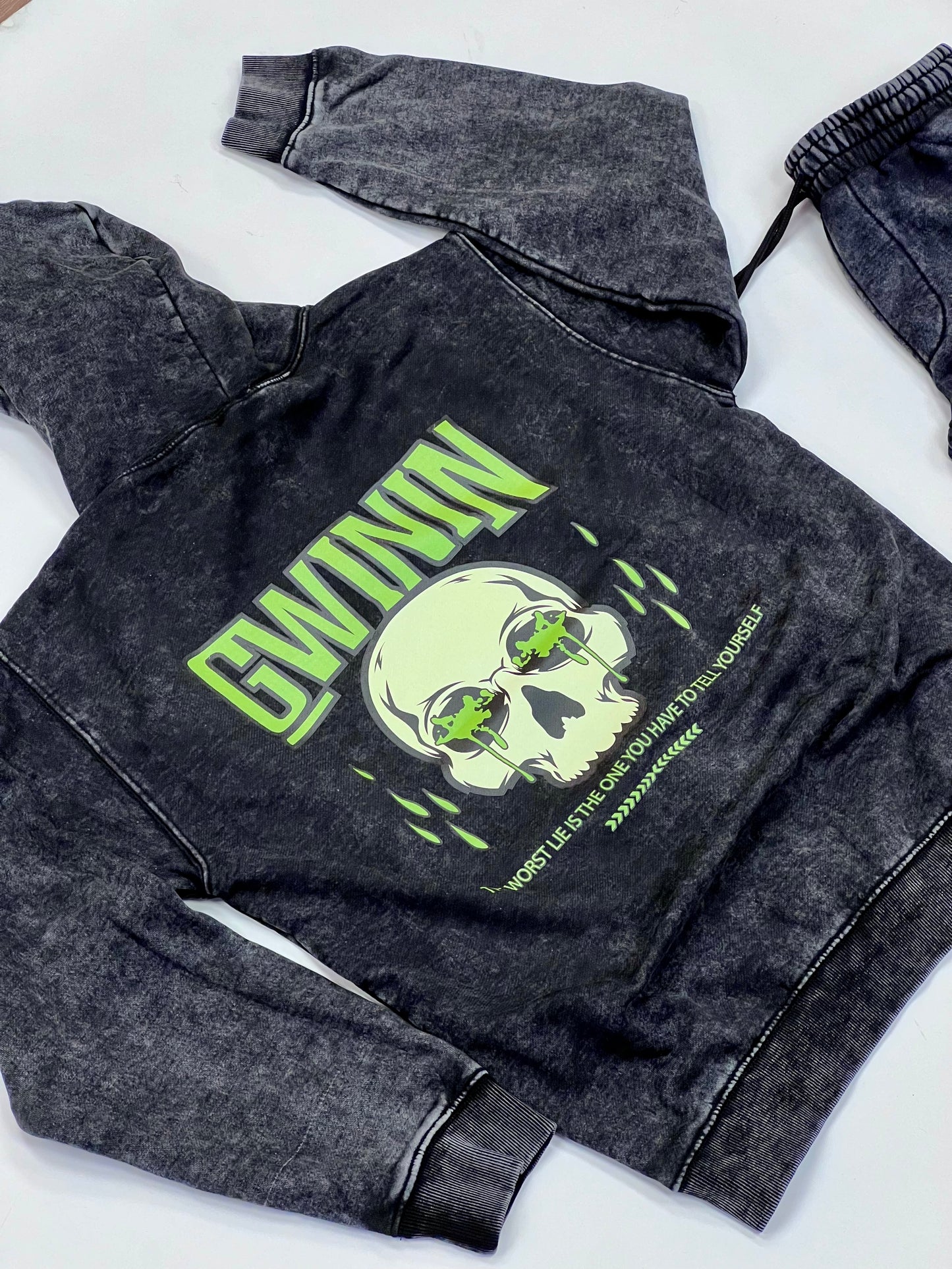 Stone Wash WORST LIE Flare SWEATSUIT