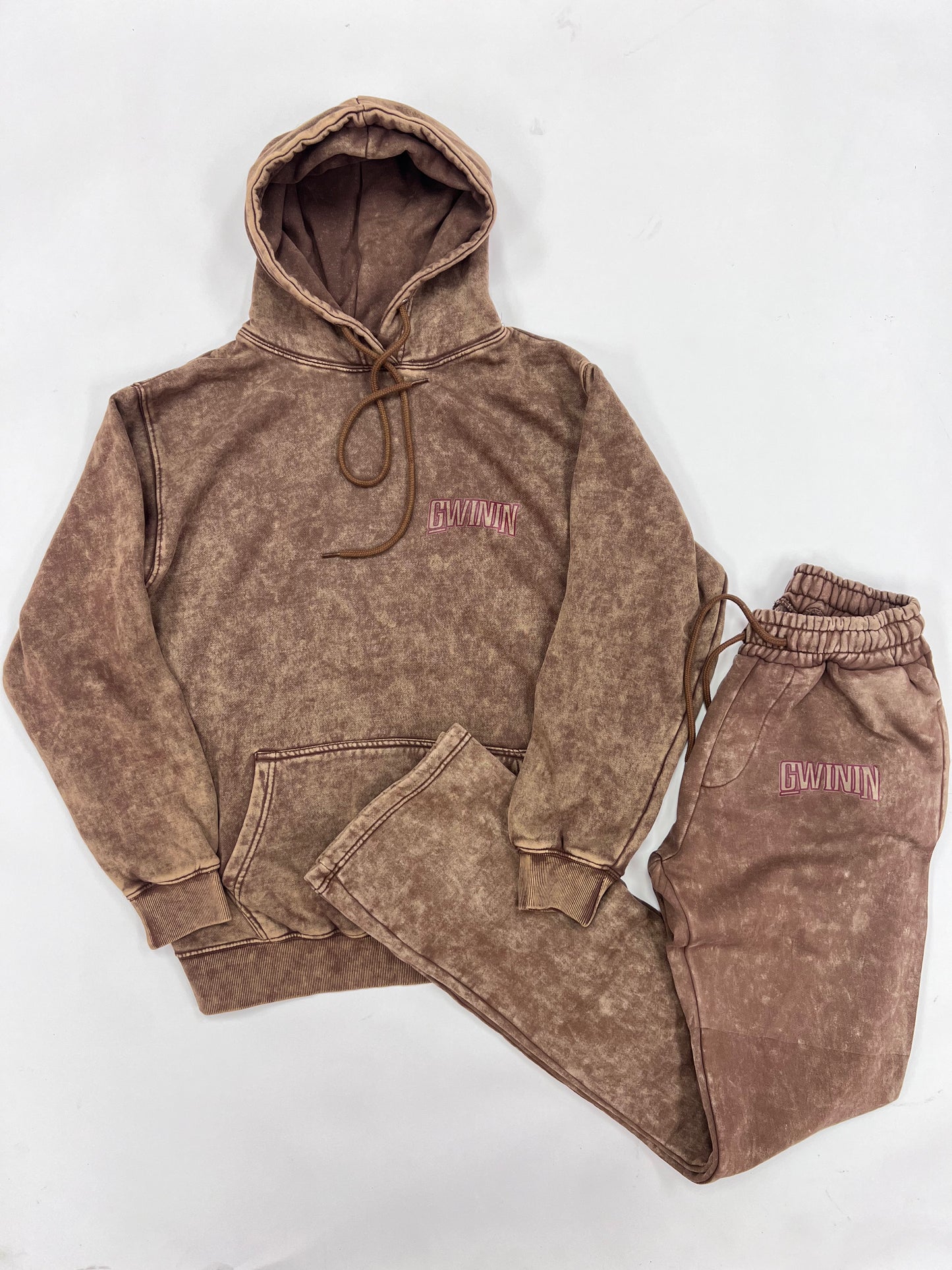 Cinnamon Stone Wash WORST LIE Flare SWEATSUIT