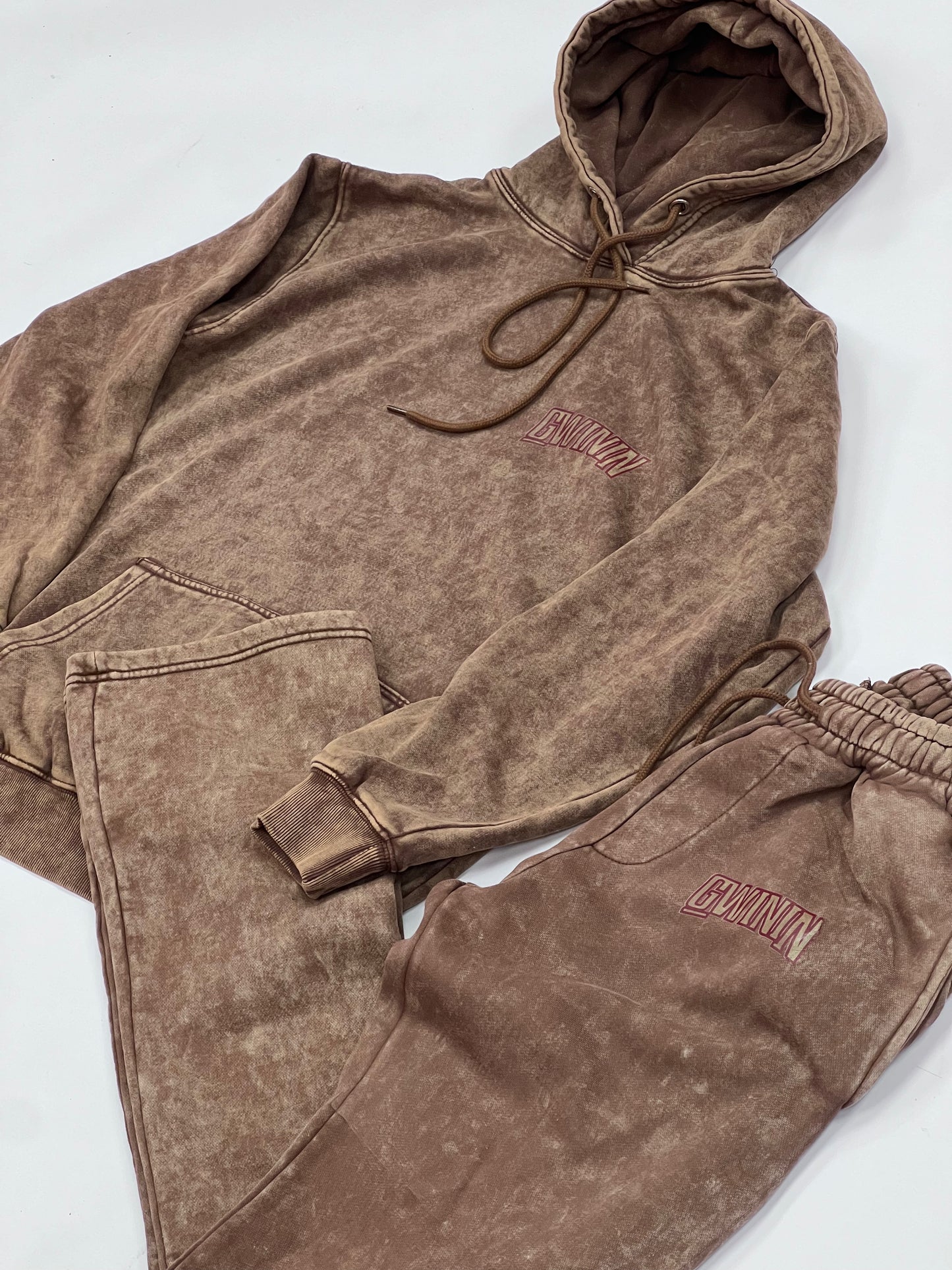 Cinnamon Stone Wash WORST LIE Flare SWEATSUIT