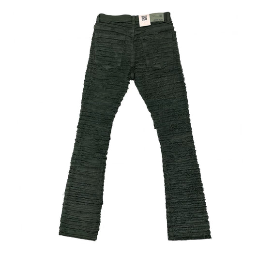 TRUFFLE STACKED JEANS OLIVE