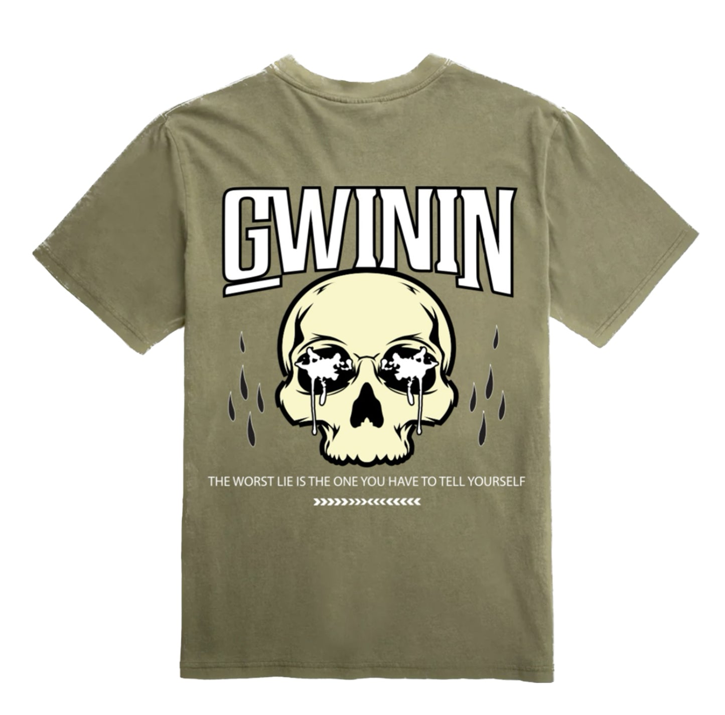 WORST LIE OLIVE GREY TEE